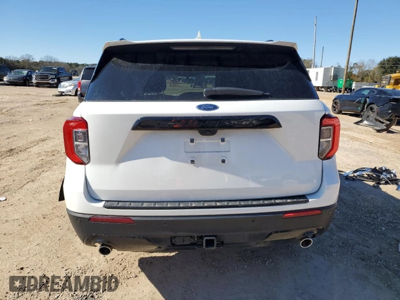 2023 Ford Explorer ST-Line with VIN 1FMSK7KH0PGB52842, listed as a Copart auction lot 88803645 with 20,888 mi miles and Salvage Title. Bid and sale history available at carsss.com. Image 6.