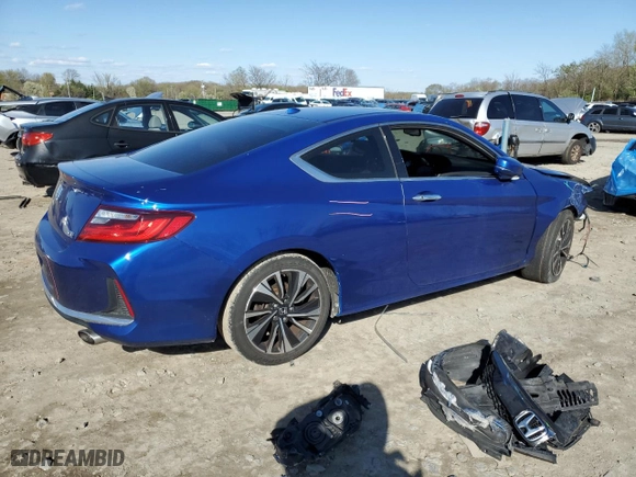 2016 Honda Accord Coupe EX-L with VIN 1HGCT2B86GA008001, listed as a Copart auction lot 51898275 with 139,813 mi miles and Salvage Title. Bid and sale history available at carsss.com. Image 3.