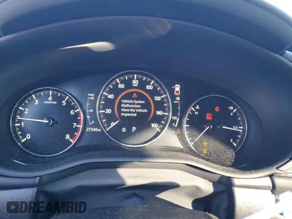 2021 Mazda 3 2.5 Turbo with VIN 3MZBPBAY9MM252687, listed as a Copart auction lot 82180654 with 27,349 mi miles and Salvage Title. Bid and sale history available at DreamBid. Image 9.