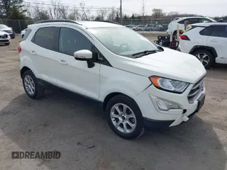2020 Ford EcoSport SE with VIN MAJ3S2GE8LC316601, listed as a IAAI auction lot 41823655 with 32,574 mi miles and . Bid and sale history available at DreamBid. Image 1.