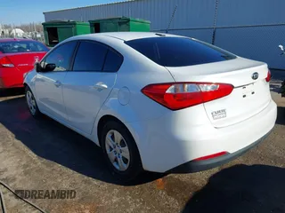 2016 Kia Forte LX with VIN KNAFX4A67G5554081, listed as a IAAI auction lot 41115117 with 145,432 mi miles. Bid and sale history available at carsss.com. Image 3.