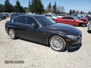 2013 BMW 3 Series 328i with VIN WBA3C1G55DNR45687, listed as a Copart auction lot 53390025 with 129,165 mi miles and Salvage Title. Bid and sale history available at carsss.com. Image 4.