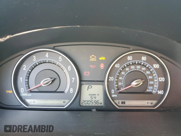 2007 Kia Optima EX with VIN KNAGE124375157960, listed as a Copart auction lot 43616745 with 200,596 mi miles and Clean Title. Bid and sale history available at carsss.com. Image 9.