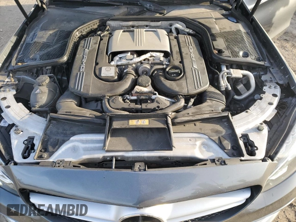 2017 Mercedes-Benz C 63 AMG with VIN 55SWF8GB3HU184554, listed as a Copart auction lot 77395064 with 106,723 mi miles and Salvage title. Bid and sale history available at DreamBid. Image 11.