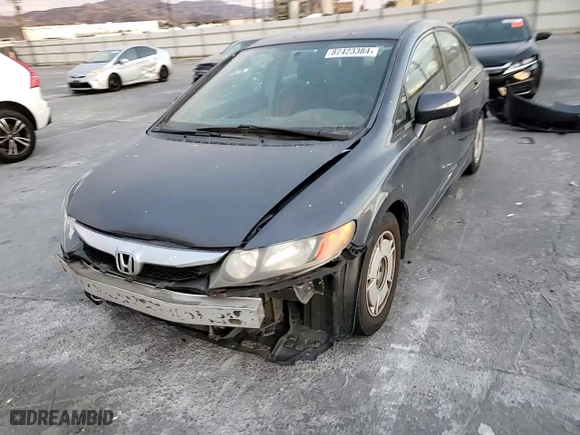 2009 Honda Civic Hybrid with VIN JHMFA36229S014614, listed as a Copart auction lot 87423384 with 192,378 mi miles and Salvage Title. Bid and sale history available at carsss.com. Image 10.