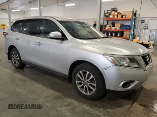 2014 Nissan Pathfinder Platinum with VIN 5N1AR2MN0EC634597, listed as a Copart auction lot 61038825 with 161,196 mi miles and Salvage title. Bid and sale history available at DreamBid. Image 4.