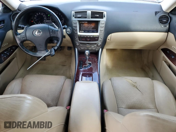 2006 Lexus IS 350 with VIN JTHBE262165010819, listed as a Copart auction lot 63596435 with 173,806 mi miles and Clean title. Bid and sale history available at DreamBid. Image 8.
