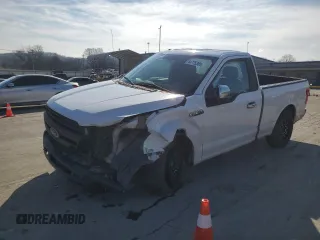 2018 Ford F-150 XL with VIN 1FTMF1CB4JKC54643, listed as a Copart auction lot 44775385 with 125,841 mi miles and Salvage Title. Bid and sale history available at carsss.com. Image 1.