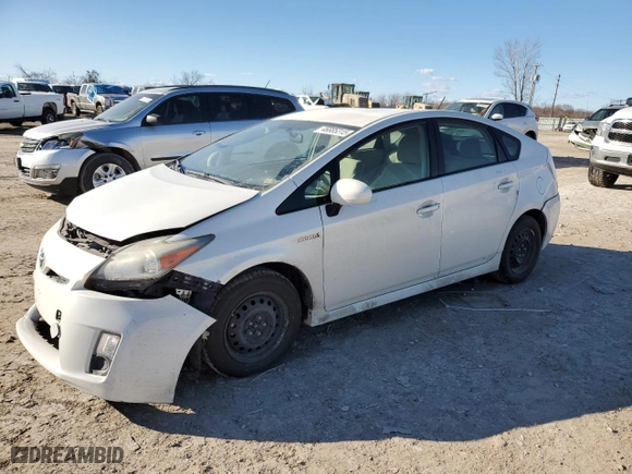 2010 Toyota Prius II with VIN JTDKN3DU6A0030338, listed as a Copart auction lot 46885315 with 162,210 mi miles and Salvage Title. Bid and sale history available at carsss.com. Image 1.