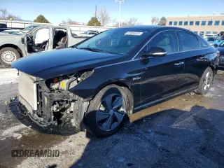 2017 Hyundai Sonata Hybrid Limited with VIN KMHE34L15HA051696, listed as a Copart auction lot 87694055 with 159,216 mi miles and Salvage Title. Bid and sale history available at carsss.com. Image 1.
