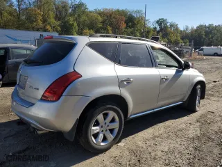 2007 Nissan Murano S with VIN JN8AZ08W27W660961, listed as a Copart auction lot 76721744 with 168,873 mi miles and Salvage Title. Bid and sale history available at carsss.com. Image 3.