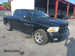 2012 Ram 1500 Express with VIN 1C6RD6KT1CS182121, listed as a IAAI auction lot 42805729 with 87,322 mi miles and . Bid and sale history available at DreamBid. Image 1.