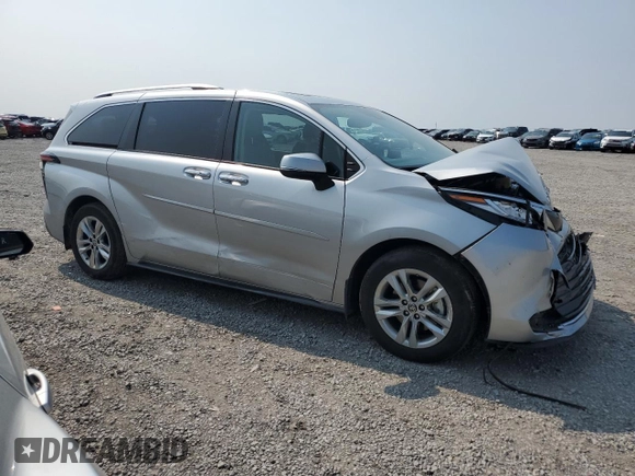 2022 Toyota Sienna Limited with VIN 5TDZRKEC4NS129438, listed as a Copart auction lot 59121405 with 42,756 mi miles and Salvage title. Bid and sale history available at DreamBid. Image 4.