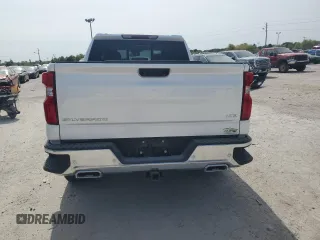 2023 Chevrolet Silverado 1500 LTZ with VIN 1GCUDGE88PZ205293, listed as a Copart auction lot 71095144 with 27,289 mi miles and Salvage Title. Bid and sale history available at carsss.com. Image 6.