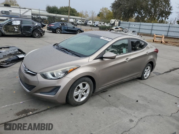 2014 Hyundai Elantra SE with VIN 5NPDH4AE1EH511187, listed as a Copart auction lot 80485734 with 121,115 mi miles and Salvage Title. Bid and sale history available at DreamBid. Image 1.