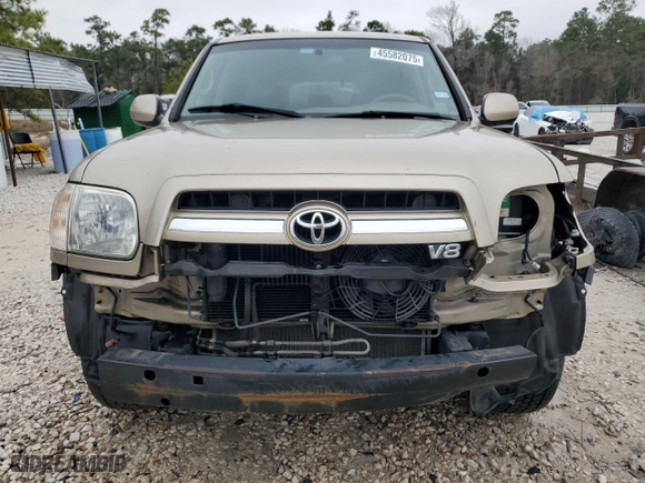 2006 Toyota Sequoia Limited with VIN 5TDBT48A06S262305, listed as a Copart auction lot 45582075 with 162,889 mi miles and Salvage Title. Bid and sale history available at carsss.com. Image 5.