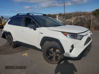 2021 Toyota RAV4 Hybrid XSE with VIN JTME6RFV9MJ011736, listed as a Copart auction lot 42835495 with 49,055 mi miles and Salvage title. Bid and sale history available at DreamBid. Image 4.
