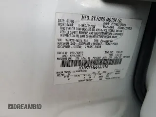 2006 Ford Five Hundred SE with VIN 1FAFP23146G161916, listed as a Copart auction lot 85067844 with 136,329 mi miles and Salvage Title. Bid and sale history available at carsss.com. Image 12.