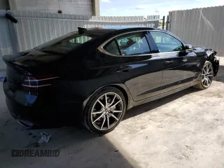 2025 Genesis G70 2.5T with VIN KMTG34SC1SU150796, listed as a Copart auction lot 83825244 with 3,003 mi miles and Clean Title. Bid and sale history available at DreamBid. Image 3.