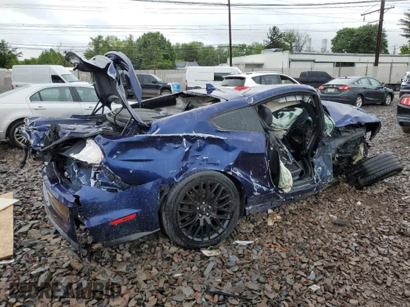 2020 Ford Mustang GT with VIN 1FA6P8CF4L5161372, listed as a Copart auction lot 58476105 with Not provided miles and Salvage title. Bid and sale history available at DreamBid. Image 3.