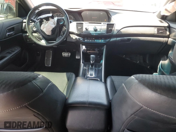 2017 Honda Accord Sedan Sport with VIN 1HGCR2F59HA205812, listed as a Copart auction lot 52262115 with 121,214 mi miles and Salvage Title. Bid and sale history available at carsss.com. Image 8.
