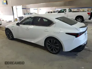 2024 Lexus IS 350 F Sport with VIN JTHGZ1E28R5035775, listed as a Copart auction lot 47109195 with 6,076 mi miles and Salvage title. Bid and sale history available at DreamBid. Image 2.