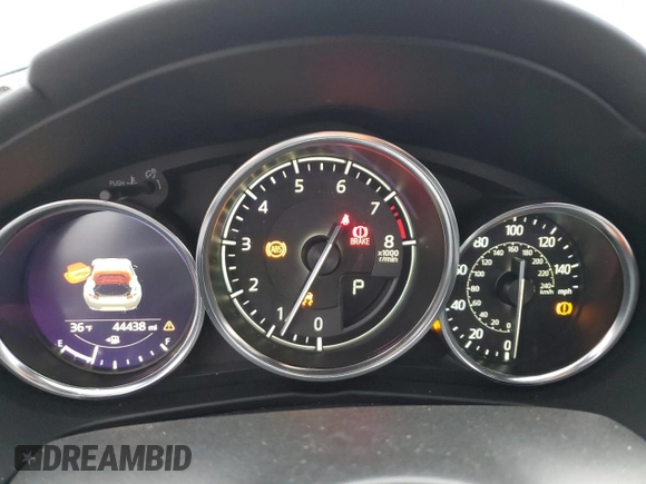 2021 Mazda MX-5 Miata Grand Touring with VIN JM1NDAM77M0454582, listed as a Copart auction lot 44959535 with 44,438 mi miles and Salvage title. Bid and sale history available at DreamBid. Image 9.