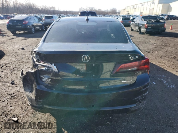 2016 Acura TLX V6 Advance with VIN 19UUB3F72GA000072, listed as a Copart auction lot 43923735 with 107,304 mi miles and Salvage Title. Bid and sale history available at carsss.com. Image 6.