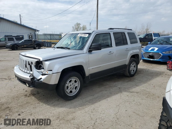 2013 Jeep Patriot Sport with VIN 1C4NJPBA9DD265273, listed as a Copart auction lot 52697955 with 154,472 mi miles and Salvage Title. Bid and sale history available at carsss.com. Image 1.