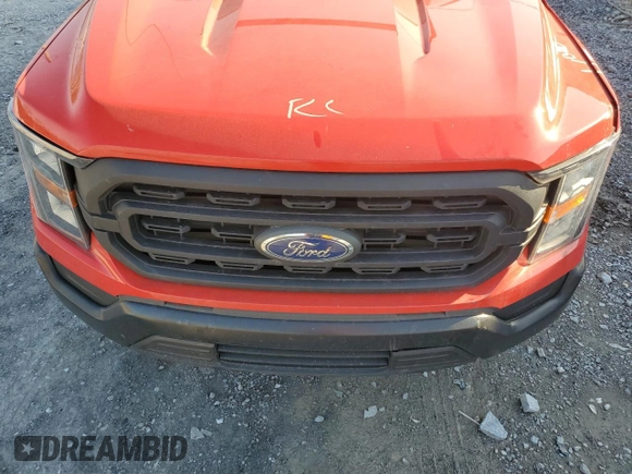 2023 Ford F-150 XL with VIN 1FTMF1C54PKD07974, listed as a Copart auction lot 43174945 with 39,844 mi miles and Salvage Title. Bid and sale history available at carsss.com. Image 11.