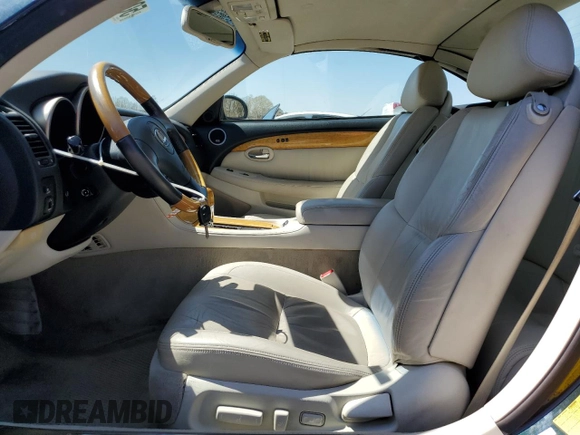 2002 Lexus SC with VIN JTHFN48Y420015454, listed as a Copart auction lot 50201395 with 127,028 mi miles and Salvage Title. Bid and sale history available at carsss.com. Image 7.