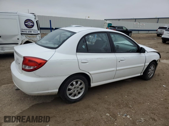 2003 Kia Rio with VIN KNADC125136274488, listed as a Copart auction lot 79561204 with 117,608 mi miles and Salvage Title. Bid and sale history available at carsss.com. Image 3.