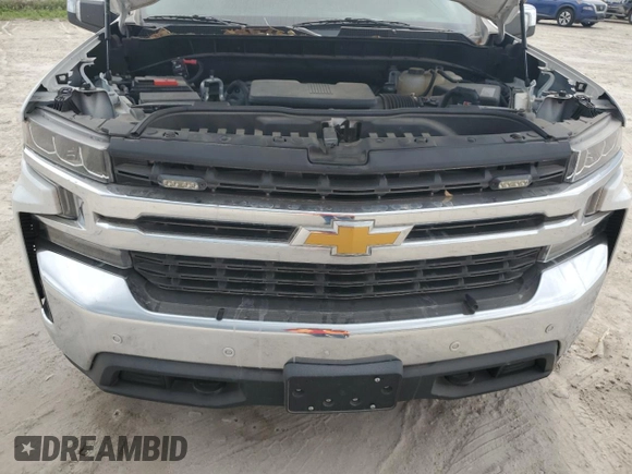 2021 Chevrolet Silverado 1500 LT with VIN 1GCRYDED0MZ372216, listed as a Copart auction lot 77602794 with 49,473 mi miles and Salvage Title. Bid and sale history available at DreamBid. Image 11.