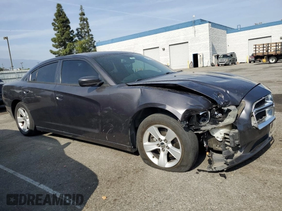 2014 Dodge Charger SE with VIN 2C3CDXBG9EH144951, listed as a Copart auction lot 54568475 with 199,942 mi miles and Salvage Title. Bid and sale history available at carsss.com. Image 4.