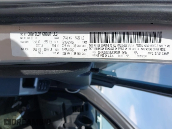 2011 Dodge Nitro SXT with VIN 1D4PU5GK1BW532383, listed as a IAAI auction lot 41915486 with 194,416 mi miles and . Bid and sale history available at DreamBid. Image 9.