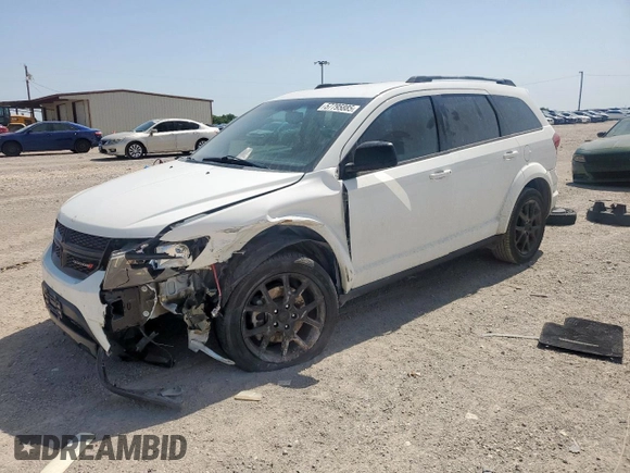 2017 Dodge Journey SXT with VIN 3C4PDCBB3HT534837, listed as a Copart auction lot 57795885 with 58,301 mi miles and Salvage title. Bid and sale history available at DreamBid. Image 1.