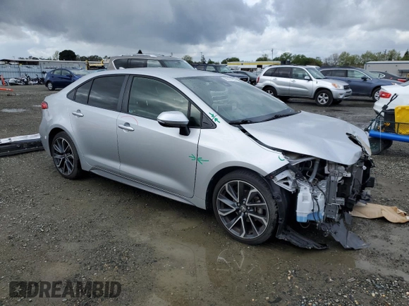 2020 Toyota Corolla SE with VIN JTDS4RCE4LJ006603, listed as a Copart auction lot 50225155 with 63,614 mi miles and Salvage Title. Bid and sale history available at DreamBid. Image 4.