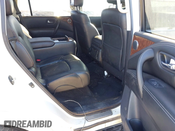 2020 Nissan Armada Platinum with VIN JN8AY2NF2L9361725, listed as a IAAI auction lot 41402106 with Not Provided miles. Bid and sale history available at carsss.com. Image 8.