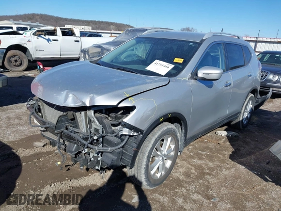 2014 Nissan Rogue SL with VIN 5N1AT2MV9EC802321, listed as a IAAI auction lot 41711446 with 65,286 mi miles. Bid and sale history available at carsss.com. Image 18.