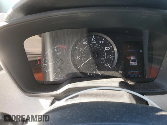 2020 Toyota Corolla L with VIN 5YFDPRAE3LP110093, listed as a Copart auction lot 47163535 with 80,139 mi miles and Salvage Title. Bid and sale history available at DreamBid. Image 9.