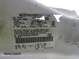 1998 Ford Explorer с VIN 1FMYU22E3WUD03895, выставлен на аукционе IAAI как лот 41376811 с пробегом 170 920 миль миль и . История ставок и продаж доступна на DreamBid. Изображение 9.