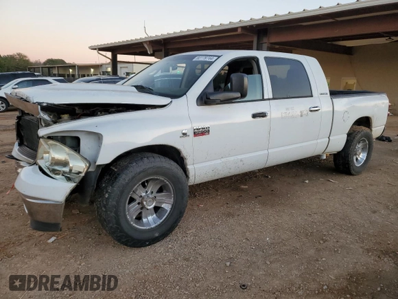 2007 Dodge Ram 3500 SLT with VIN 3D7ML39C97G701056, listed as a Copart auction lot 80778744 with 208,372 mi miles and Salvage Title. Bid and sale history available at carsss.com. Image 1.