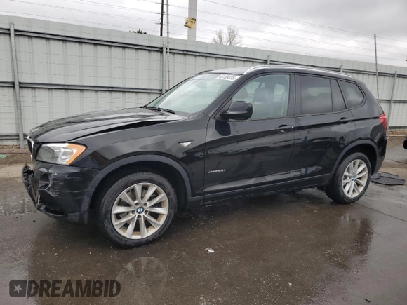 2013 BMW X3 xDrive28i with VIN 5UXWX9C50D0A14411, listed as a Copart auction lot 48169035 with 102,176 mi miles and Salvage Title. Bid and sale history available at carsss.com. Image 1.