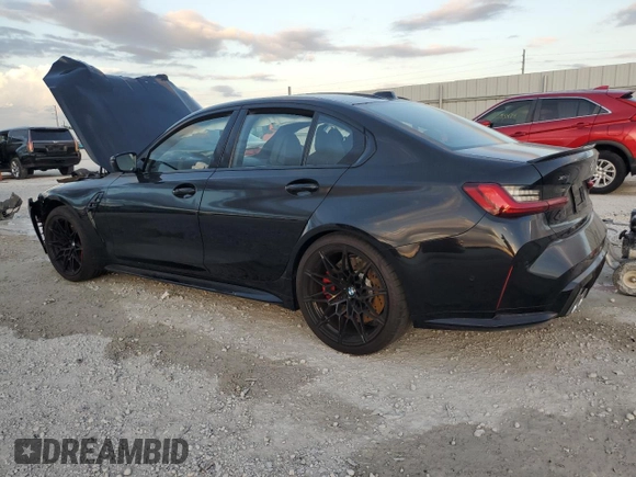 2025 BMW M3 Competition xDrive z VIN WBS33HJ01SFT73803, wystawiony jako Copart lot #85042904 z przebiegiem Nie podano mil oraz Szkoda całkowita • Salvage title. Historia ofert i sprzedaży dostępna na DreamBid. Obrazek 2.