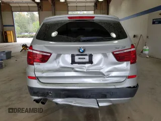 2012 BMW X3 28i with VIN 5UXWX5C56CL721970, listed as a Copart auction lot 51210875 with 125,661 mi miles and Salvage Title. Bid and sale history available at DreamBid. Image 6.