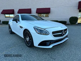 2017 Mercedes-Benz SLC 43 AMG with VIN WDDPK6GA6HF137565, listed as a Copart auction lot 51711725 with 157,091 mi miles and Clean Title. Bid and sale history available at DreamBid. Image 1.