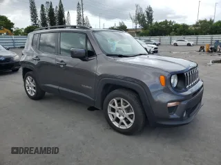 2021 Jeep Renegade Latitude with VIN ZACNJCBB7MPM36750, listed as a Copart auction lot 64762705 with 62,090 mi miles and Salvage title. Bid and sale history available at DreamBid. Image 4.