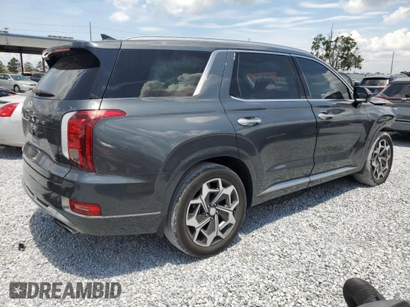2022 Hyundai Palisade Calligraphy z VIN KM8R74HE7NU449391, wystawiony jako Copart lot #58730395 z przebiegiem 51 533 mil mil oraz Szkoda całkowita • Salvage title. Historia ofert i sprzedaży dostępna na DreamBid. Obrazek 3.