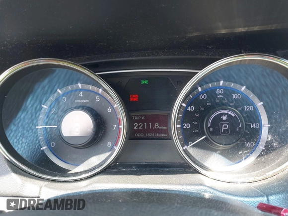 2012 Hyundai Sonata GLS with VIN 5NPEB4AC8CH309903, listed as a IAAI auction lot 42135224 with 182,416 mi miles. Bid and sale history available at carsss.com. Image 7.
