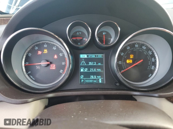 2013 Buick Regal Turbo Premium 1 with VIN 2G4GS5EV2D9183144, listed as a Copart auction lot 75081434 with 103,301 mi miles and Salvage Title. Bid and sale history available at DreamBid. Image 9.